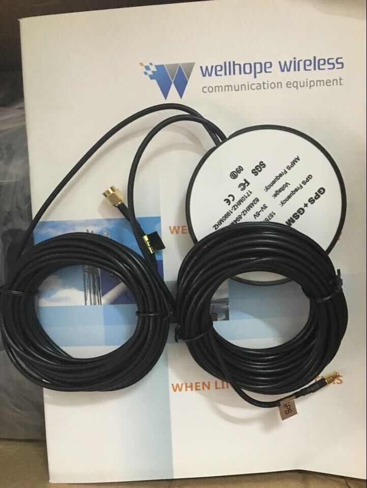  2017 / 6 / 26 Wellhope GPS ไร้สายและ GSM เสาอากาศ UHF WH-DB-KH WH-GPS-D 